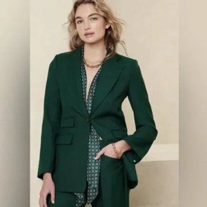 NWOT Banana Republic Lido Sculpted Italian Wool Blazer 6p